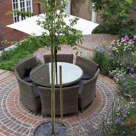 circular brick designs for garden