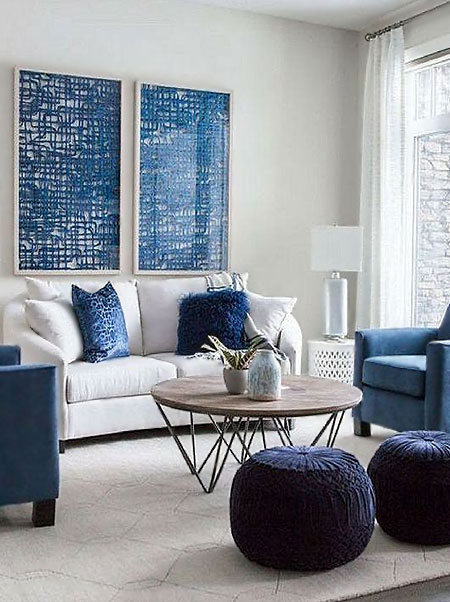 how to add classic blue to room decor
