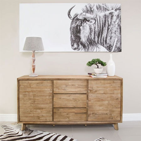limit reclaimed wood to accent pieces of furniture