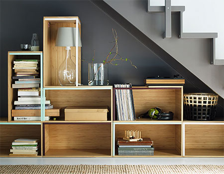 make use of storage under stairs