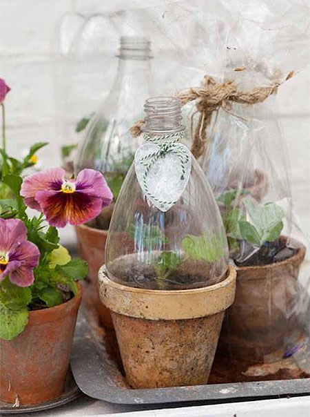 Recycle Household Plastic Waste For Use In The Garden