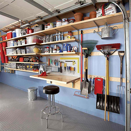 diy storage for garage organisation