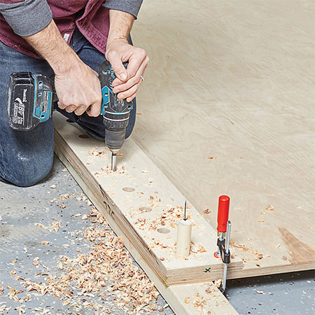 make a jig for drilling the peg holes