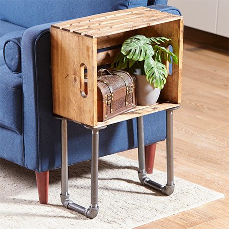 Turn An Apple Crate Into A Side Table Or Bedside Table