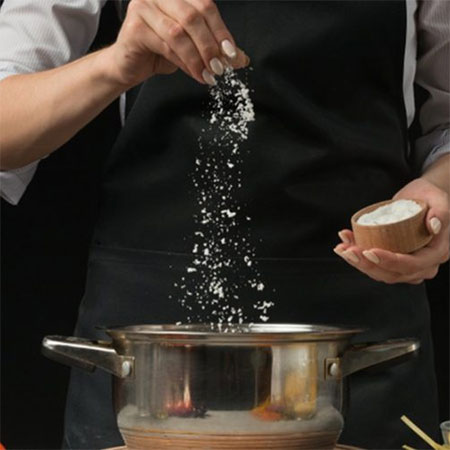 only add salt to boiling water and not cold water