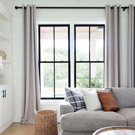 light curtains against light walls