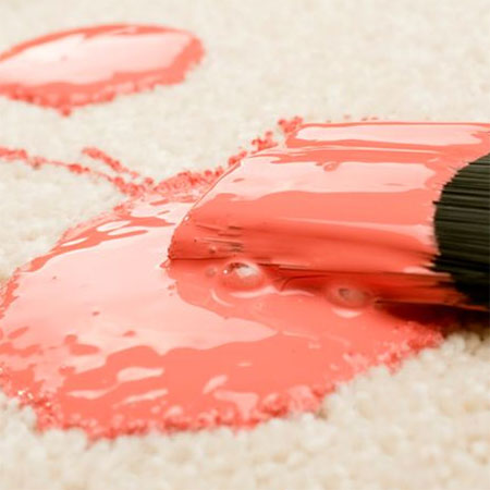 remove paint stain from carpet