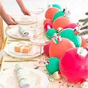 decorate holiday home with balloons