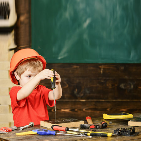 teaching kids about diy