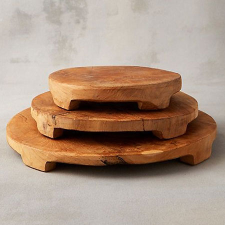 wood is antibacterial and great for serving dishes