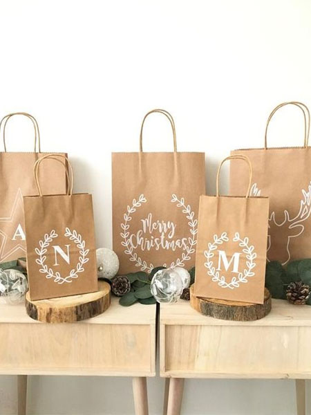 make brown paper gift bags for festive season