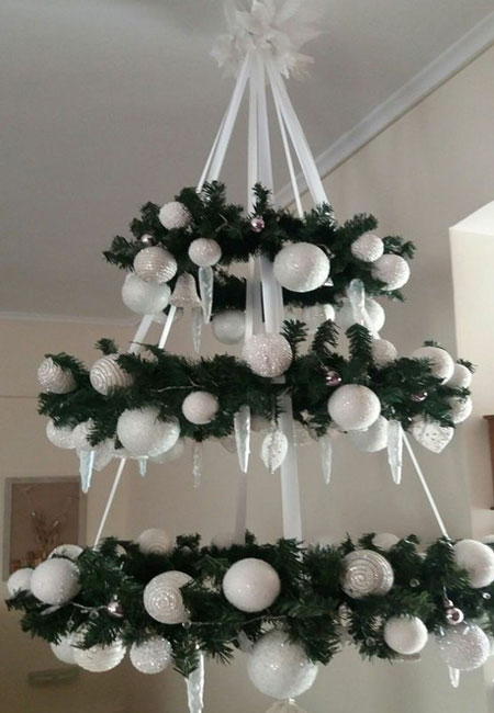 hang baubles above dining table