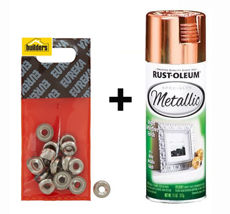 spray paint cup or finishing washers