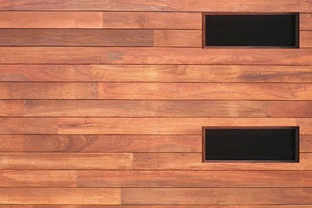 contemporary wood garage door