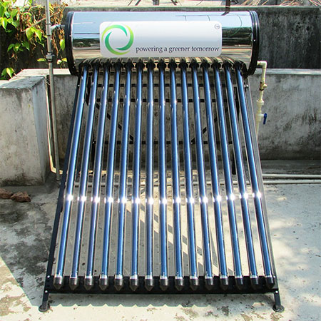 solar power hot water geyser