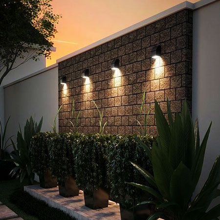 add lighting to garden