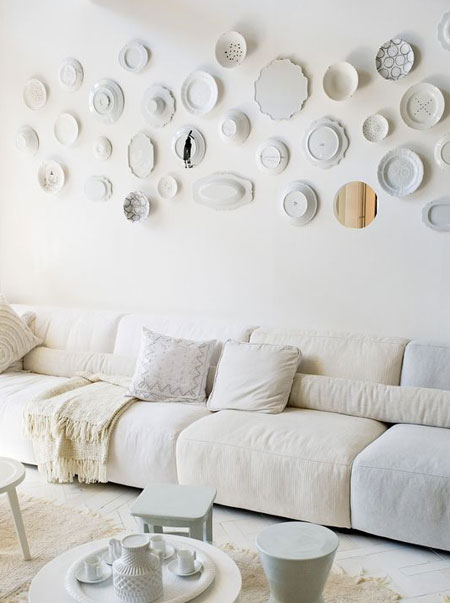 HOME DZINE Home Decor | Decorate the Wall above a Long Sofa or Couch
