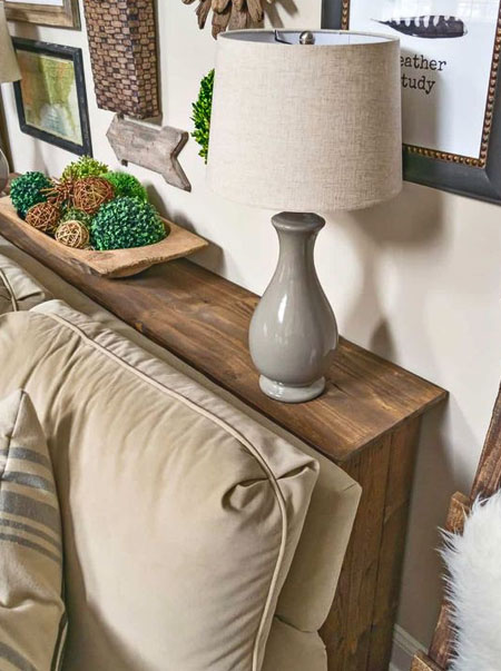 sofa console table for rental decor