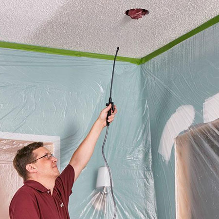 tips to remove popcorn ceiling