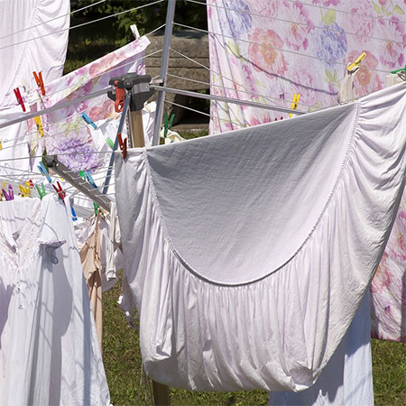 only store dry bed linens and blankets