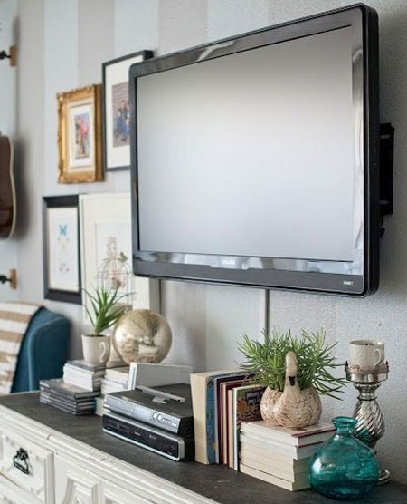 hide electrical cables to and from tv