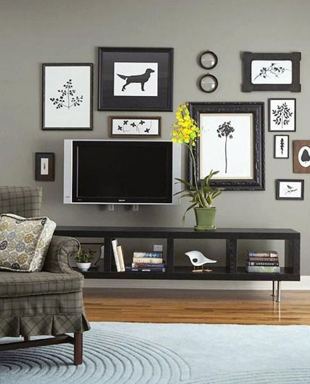 make a tv less obvious on a wall