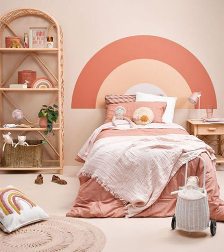 add curvy designs to walls