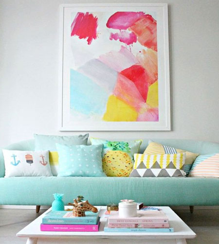 diy make abstract artwork