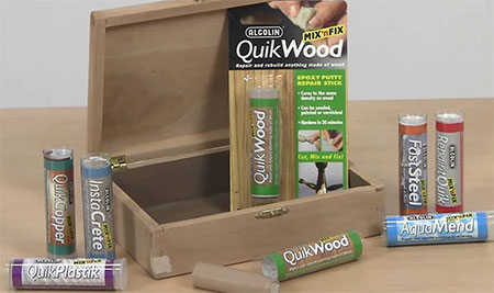 alcolin quikwood epoxy putty for wood
