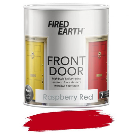 fired earth raspberry red front door paint