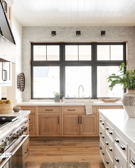 wood kitchen on a budget