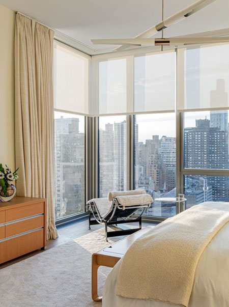 blinds and curtains to keep out draughts