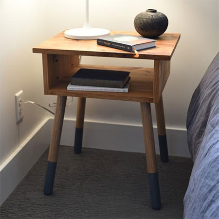 Rustic Bedside Table that's Easy to Make