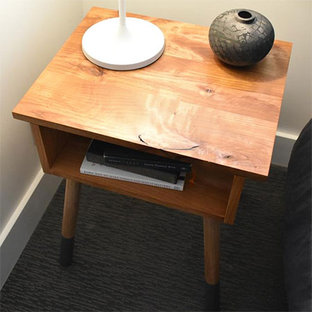 Rustic Bedside Table that's Easy to Make