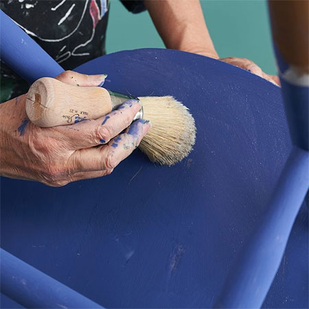chair makeover with chalk paint