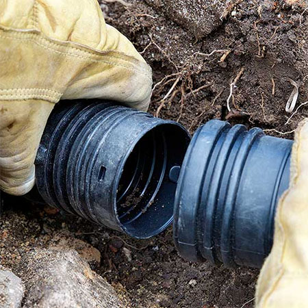 install drainage for retaining wall