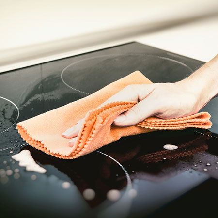 how to clean stovetop