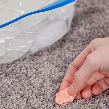 Remove Gum or Sweets from Carpets