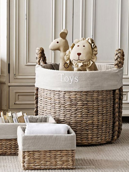 baskets for nursery childrens bedroom