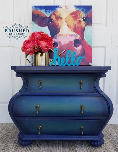 brush painted furniture