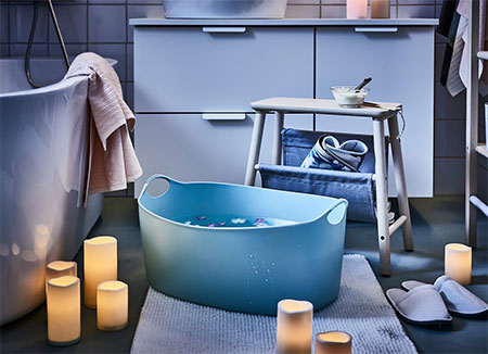 create a spa bathroom