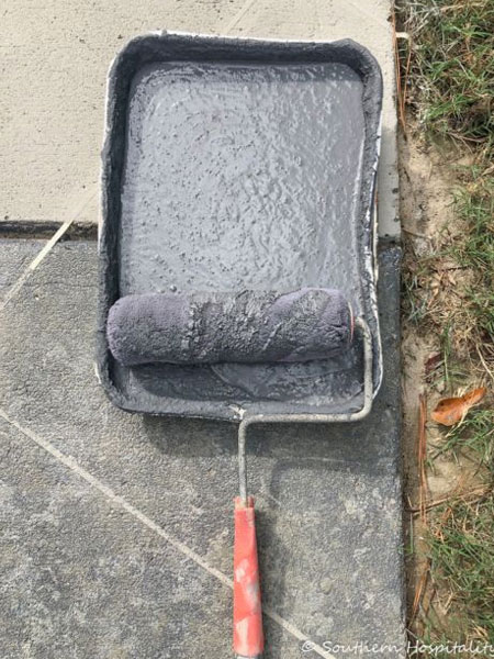 use painters tape to mask off tile shapes