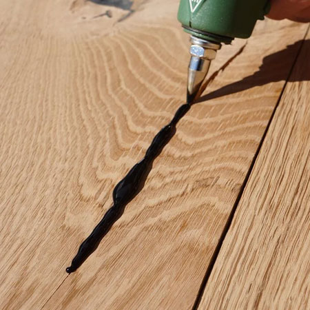 fix or fill cracks in wood