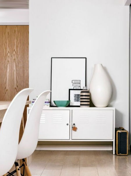 steel locker dining room server table