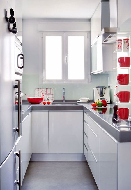 neutral colours for small kitchen design