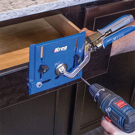 the Kreg Hardware Installation Kit makes the job easier and faster