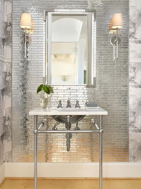 mirror tiles for bathroom wall