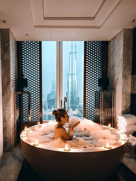 candles for spa bathroom