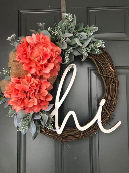 seasonal decor for front door entrance