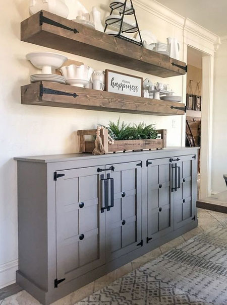 make custom storage cabinets for dining room